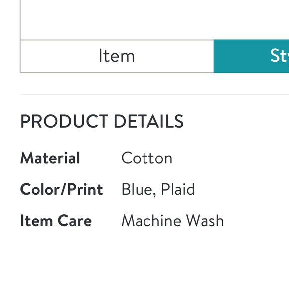 Blue and White Plaid Button Down - Picture 2 of 4